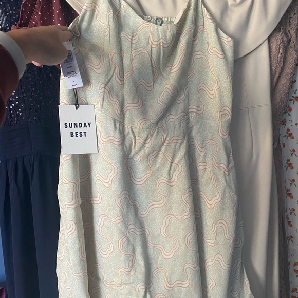 Aritzia Sunday Best Flirt Mini Dress in Mint - Picture 4 of 4